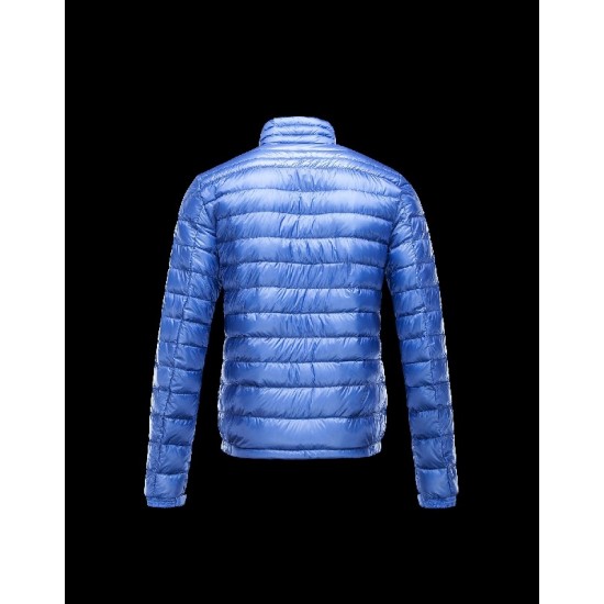 Moncler DANIEL Ultralight Turtleneck Bright Blå Dunjakke Nylon/Polyamide Herre 41411430BT