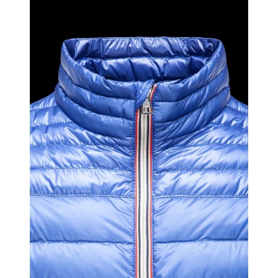 Moncler DANIEL Ultralight Turtleneck Bright Blå Dunjakke Nylon/Polyamide Herre 41411430BT