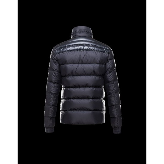 Moncler DINANT Concealed Hood Turtleneck Blå Dunjakke Polyester Herre 41382282GW