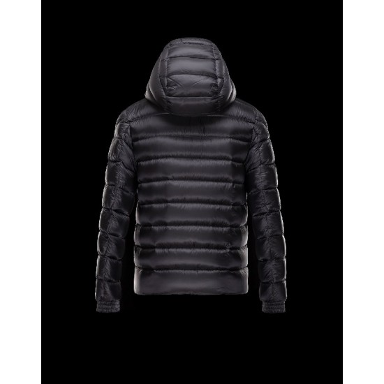 Moncler EDWARD Detachable Hood Turtleneck Sort Dunjakke Techno Fabric Herre 41456708FO