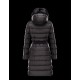 Moncler FABREFUR Detachable Turtleneck Sort Vinter Jakker Polyester/Beaver Dame 41456774HQ