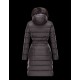 Moncler FABREFUR Detachable Turtleneck Steel Sølv Vinter Jakker Polyester/Beaver Dame 41456774XR