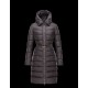 Moncler FABREFUR Detachable Turtleneck Steel Sølv Vinter Jakker Polyester/Beaver Dame 41456774XR