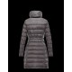 Moncler FLAMME Inner Hood Turtleneck Steel Sølv Vinter Jakker Nylon Dame 41381023UH