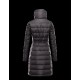 Moncler FLAMME Turtleneck Inner Hood Sort Vinter Jakker Nylon Dame 41381023BL