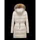 Moncler FRAGON Fur Hood Ivory Dunjakke Pa/Racoon Dame 41311175WM