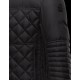 Moncler FREDDIE Biker Turtleneck Sort Dunjakke Silky Nylon Feather Herre 41472581KC