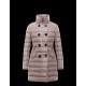 Moncler GARBET Double-Breasted Detachable Dove Sølv Vinter Jakker Techno Fabric Dame 41456711MW