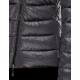 Moncler GAUBE Fixed Hood V-Neckline Steel Sølv Dunjakke Polyester Dame 41456771VN