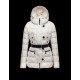 Moncler GENE Turtleneck Detachable Ivory Dunjakke Nylon/Racoon Dame 41456957NI