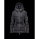 Moncler GENE Turtleneck Fur-Trimmed Hood Sort Dunjakke Nylon/Polyamide/Racoon Dame 41456957UM