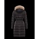 Moncler GENEVRIER Fur Hood Sort Vinter Jakker Nylon/Pa Dame 41311136HN