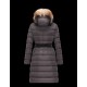 Moncler GENEVRIER Fur Hood Dark Brun Vinter Jakker Nylon/Pa Dame 41311136SU