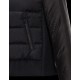 Moncler GENTAU Mandarin Collar Sort Dunjakke Wool Nylon Flannel Dame 41456773QM