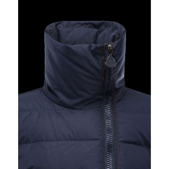 Moncler GERBOISE Blå Dunjakke Microfibre/Polyester Dame 41311139BF