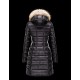 Moncler HERMIFUR Ultralight Turtleneck Sort Vinter Jakker Nylon/Racoon Dame 41456718AR