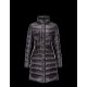 Moncler HERMIFUR Ultralight Turtleneck Sort Vinter Jakker Nylon/Racoon Dame 41456718AR