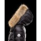 Moncler HERMIFUR Ultralight Turtleneck Sort Vinter Jakker Nylon/Racoon Dame 41456718AR