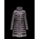 Moncler HERMIFUR Ultralight Turtleneck Steel Sølv Vinter Jakker Nylon/Racoon Dame 41456718CD