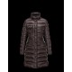 Moncler HERMINE Ultralight Detachable Turtleneck Dark Brun Vinter Jakker Nylon/Polyamid Dame 41378010AV