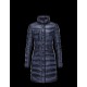 Moncler HERMINE Ultralight Turtleneck Blå Vinter Jakker Nylon Dame 41378010CV