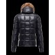 Moncler Hubert Ultralight Fur Trimmed Blå Dunjakke Wool/Polyamide Herre 41236416HL