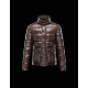 Moncler Hubert Ultralight Fur Trimmed Dark Brun Dunjakke Wool/Polyamide Herre 41236416OM