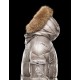 Moncler Hubert Ultralight Fur Trimmed Sølv Dunjakke Nylon/Polyamid Herre 41236416KJ