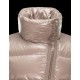 Moncler ILAY Turtleneck Dove Sølv Dunjakke Lacquered Nylon Dame 41456710GX