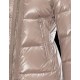 Moncler ILAY Turtleneck Dove Sølv Dunjakke Lacquered Nylon Dame 41456710GX