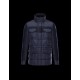 Moncler JACOB Detachable Hood Turtleneck Dark Blå Dunjakke Wool Techno Fabric Herre 41456709SQ