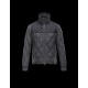 Moncler LABASTIDE Detachable Hood Turtleneck Sølv Dunjakke Wool Flannel Herre 41459673PQ