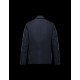 Moncler LARRY Double-Breasted Lapel Collar Dark Blå Vinterfrakke Polyester/Polyamide Herre 41459675VQ