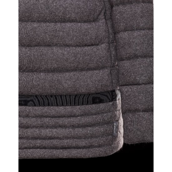 Moncler LEUCATE Turtleneck Steel Sølv Vinter Jakker Viscose/Angora/Polyamide Dame 41456714CM