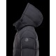 Moncler LOIRAC Detachable Hood Turtleneck Sort Dunjakke Elastane/Nylon Herre 41378031GH