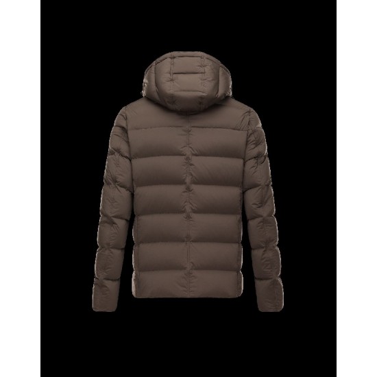 Moncler LOIRAC Double-Breasted Turtleneck Dark Grøn Dunjakke Elastane/Nylon Herre 41378031RR