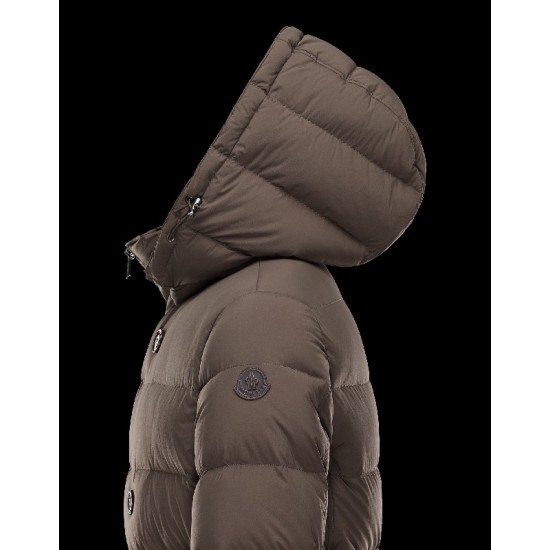 Moncler LOIRAC Double-Breasted Turtleneck Dark Grøn Dunjakke Elastane/Nylon Herre 41378031RR