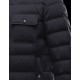 Moncler LUBERON Classic Neckline Sort Dunjakke Polyamide/Elastane Herre 41378025DN