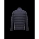 Moncler LUBERON Classic Neckline Blå Dunjakke Polyamid/Elastane/Nylon Herre 41378025FC