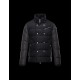 Moncler LUCIEN Turtleneck Sort Dunjakke Wool Flannel Herre 41464457QI