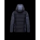 Moncler LUCIEN Turtleneck Dark Blå Dunjakke Wool Flannel Herre 41464457DD