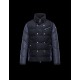 Moncler LUCIEN Turtleneck Dark Blå Dunjakke Wool Flannel Herre 41464457DD