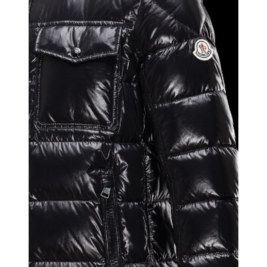 Moncler MATTHEW Classic Neckline Sort Dunjakke Nylon/Polyamide Herre 41456707SP