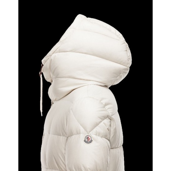 Moncler MONTCLAR Ultralight Fixed Hood Ivory Dunjakke Cotton Herre 41456716PF