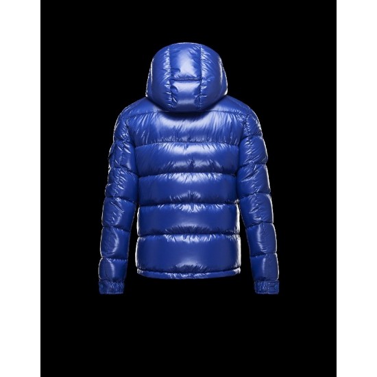 Moncler Maya Detachable Hood Azure Dunjakke Nylon/Polyamid Herre 41236584WH