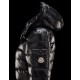 Moncler Moka Detachable Hood Sort Vinter Jakker Lacquered Nylon Dame 41224531KD