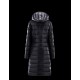 Moncler Moka Detachable Hood Blå Vinter Jakker Lacquered Nylon Dame 41224531MN