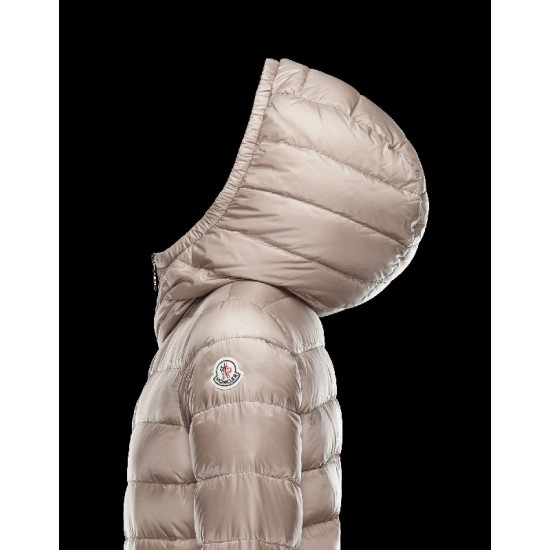 Moncler NARLAY Ultralight Turtleneck Beige Vinter Jakker Nylon Dame 41457282KL