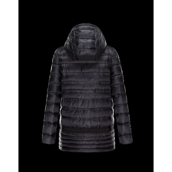 Moncler NARLAY Ultralight Turtleneck Sort Vinter Jakker Nylon Dame 41457282TO