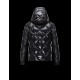 Moncler NEWMAN Detachable Hood Turtleneck Sort Dunjakke Nylon/Polyamid Herre 41456744WB